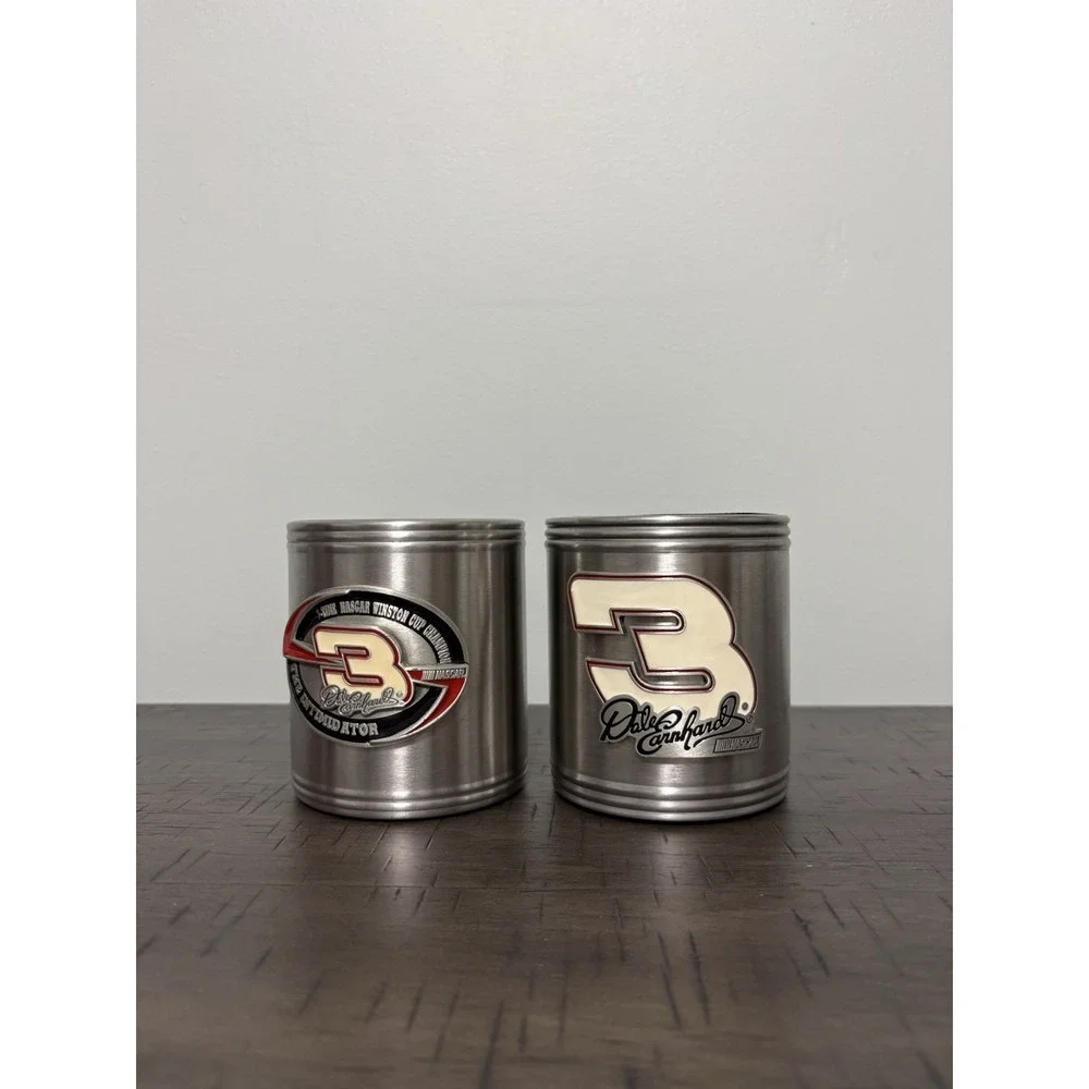 Dale Earnhardt SR #3 Vintage Motorhead Piston Koozie Set of Two NASCAR